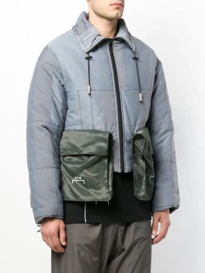 Shop A-cold-wall* Oversized Pocket Padded Jacket In Grey