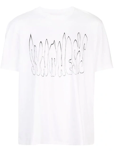 Shop Our Legacy Contrast Print T-shirt In White