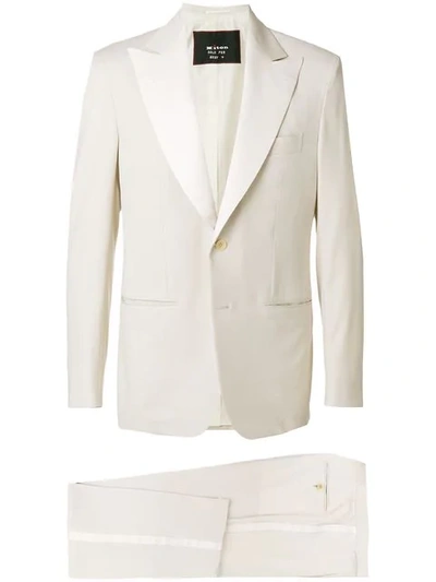 Shop Kiton Smoking Suit In Neutrals