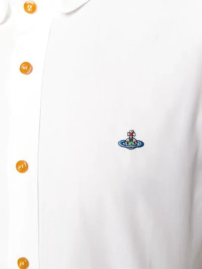 Shop Vivienne Westwood Classic Collared Shirt - White