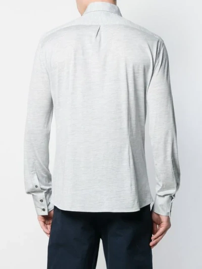 Brunello Cucinelli Classic Buttoned Shirt In Grey