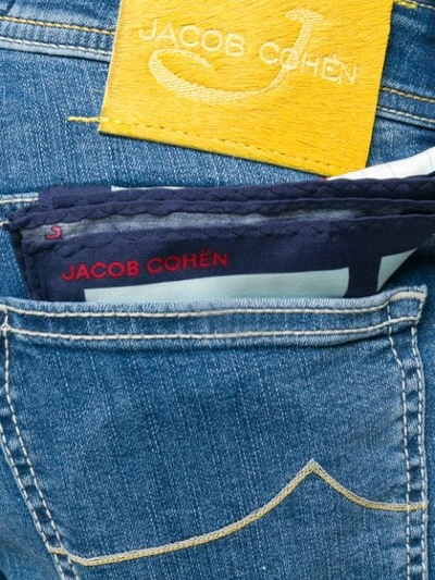 Shop Jacob Cohen Straight Leg Jeans In Blue