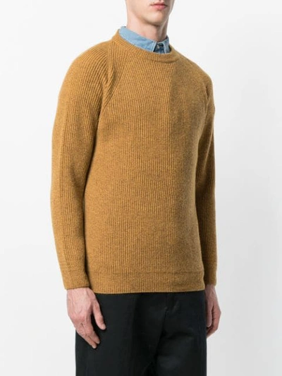 Shop Kent & Curwen Crew Neck Sweater In Yellow