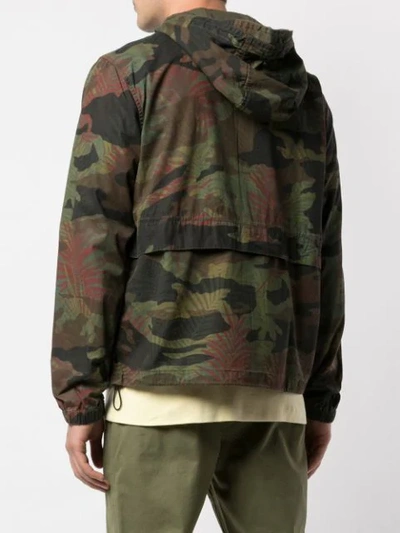 Shop Alex Mill Tropical Camo Hooded Jacket - Green