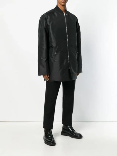 Shop Rick Owens Oversized Padded Jacket In 09 Black
