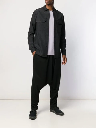 Shop Yohji Yamamoto Dropped In 1 Black