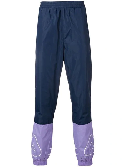 Shop Fila Printed Logo Track Pants In Blue