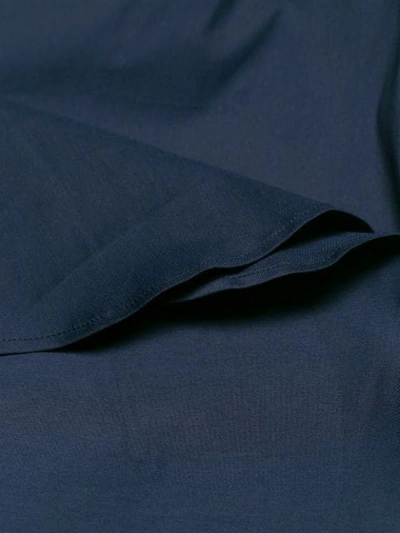 Shop Prada Button-up Long-sleeve Shirt In Blue