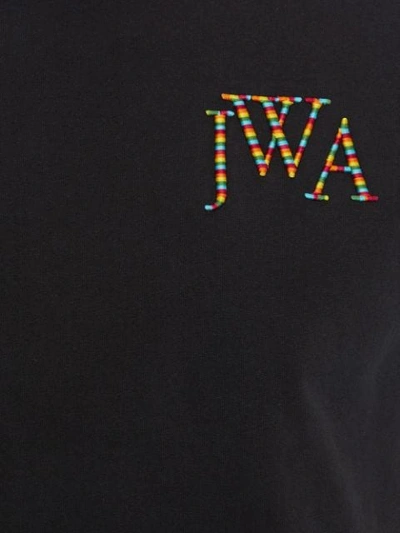 JW ANDERSON EMBROIDERED LOGO T-SHIRT - 黑色