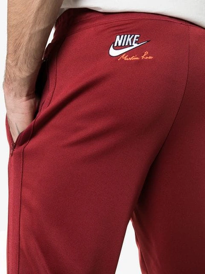 Shop Nike X Martine Rose Maroon Sweatpants In Red