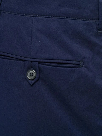 Shop Prada Chino Shorts In Blue