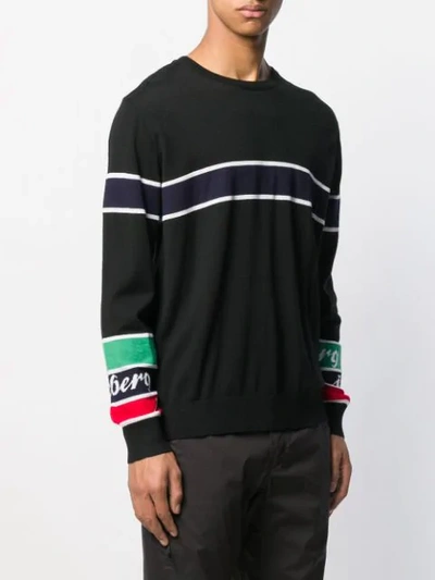 Shop Iceberg Graphic Sweater In Black