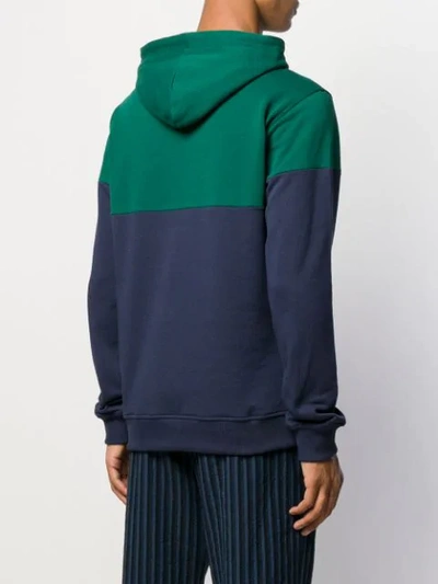 Shop Kenzo Embroidered Tiger Logo Hoodie In Green