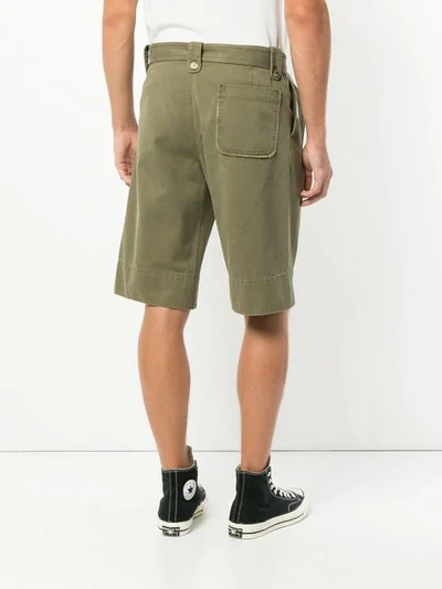 Shop Jw Anderson Washed Belted Short In Green