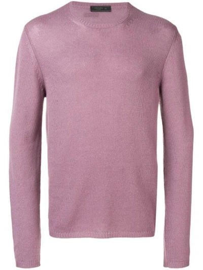 Shop Prada Knitted Jumper - Pink