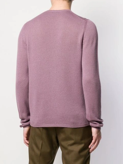 Shop Prada Knitted Jumper - Pink