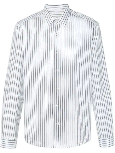 Shop Ami Alexandre Mattiussi Classic Collar Shirt In White