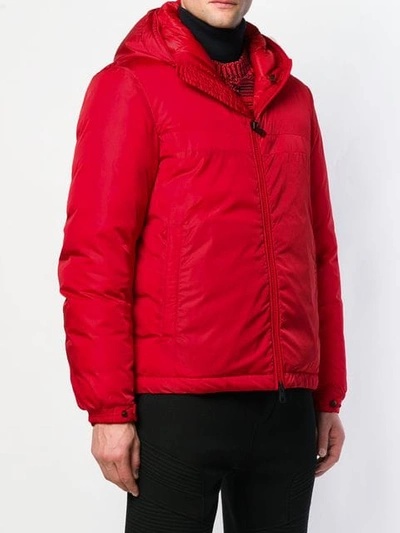 Shop Moncler Classic Padded Jacket In Red