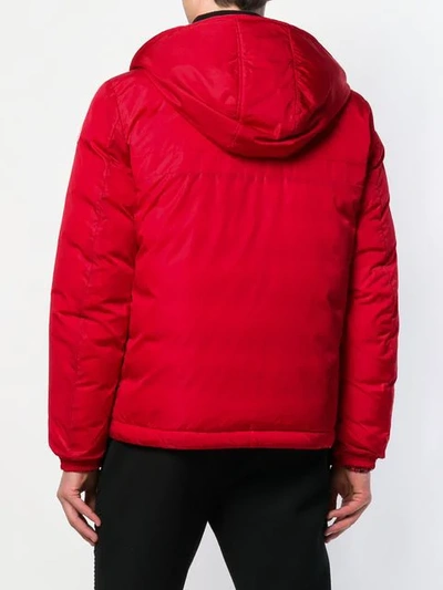 Shop Moncler Classic Padded Jacket In Red