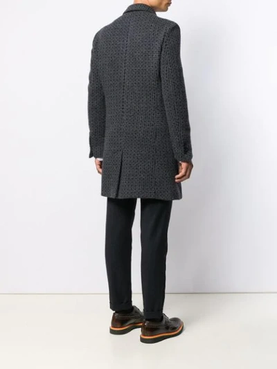 Shop Etro Formal Coat In Blue