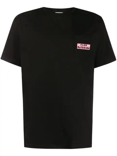 Shop Paterson . Geometric Print T-shirt - Black