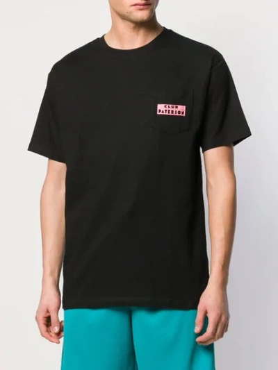 Shop Paterson . Geometric Print T-shirt - Black