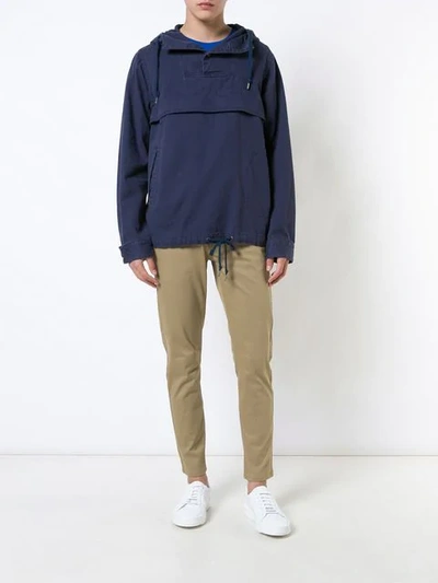 321 Layered Hoodie Jacket In Blue