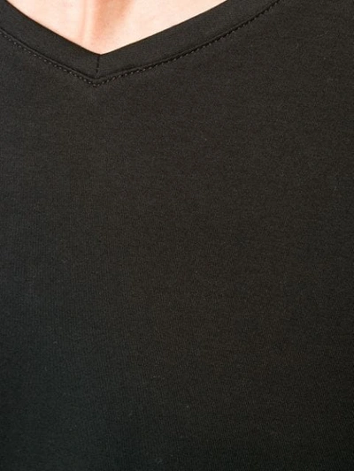Shop Mackintosh V-neck T-shirt In Black