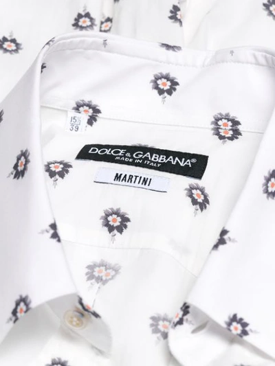 Shop Dolce & Gabbana Bouquet Print Shirt - White