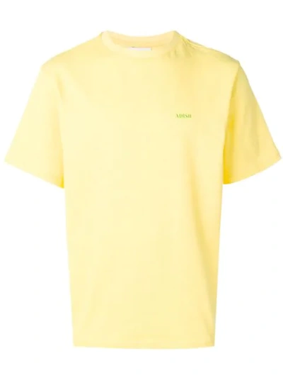 Shop Adish T-shirt Mit Logo-print In Yellow