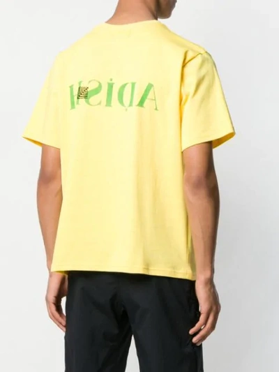 Shop Adish T-shirt Mit Logo-print In Yellow