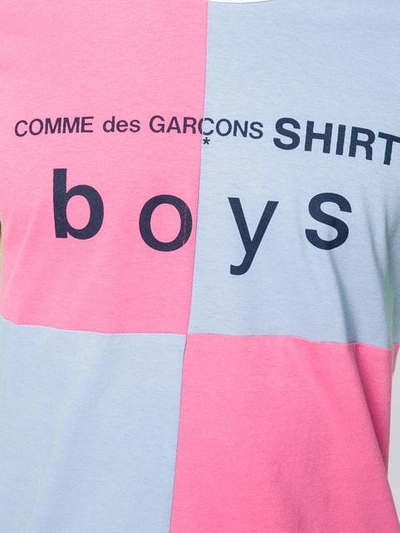 Shop Comme Des Garçons Shirt Patchwork Logo Sweatshirt In White
