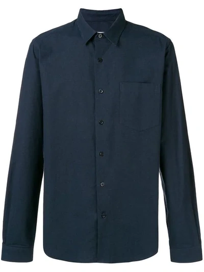 Shop Ami Alexandre Mattiussi Chest Pocket Shirt In Blue