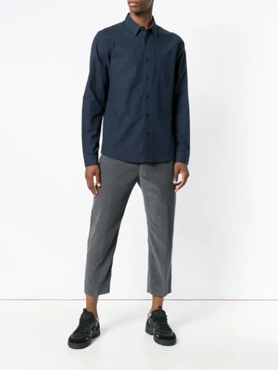 Shop Ami Alexandre Mattiussi Chest Pocket Shirt In Blue