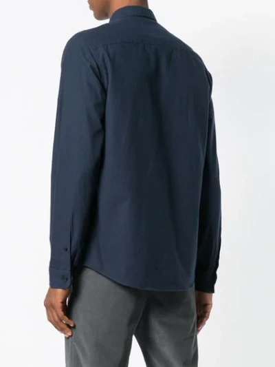 Shop Ami Alexandre Mattiussi Chest Pocket Shirt In Blue