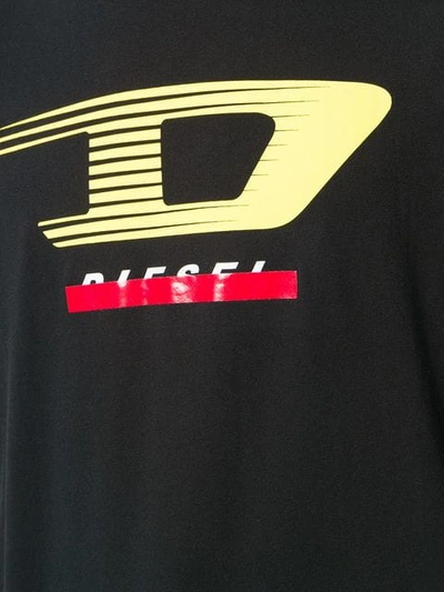 Shop Diesel T-just-y4 T-shirt In Black