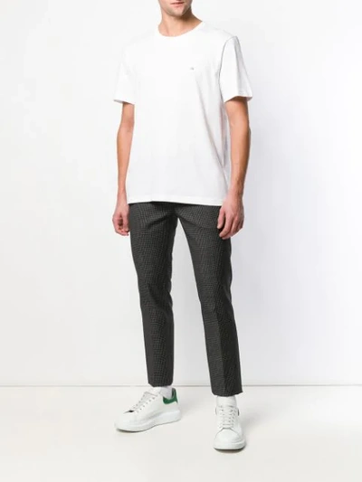 Shop Ck Calvin Klein Logo T-shirt In White
