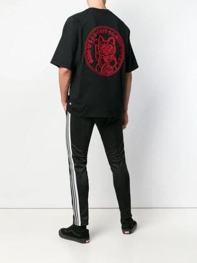 GCDS EMBROIDERED T-SHIRT - 黑色