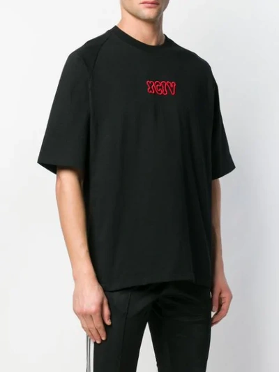 Shop Gcds Besticktes T-shirt In Black