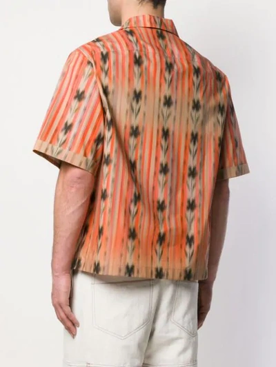 Shop Qasimi Printed Shirt In Orange