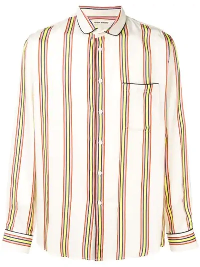 Shop Henrik Vibskov Spyjama Striped Shirt In Neutrals