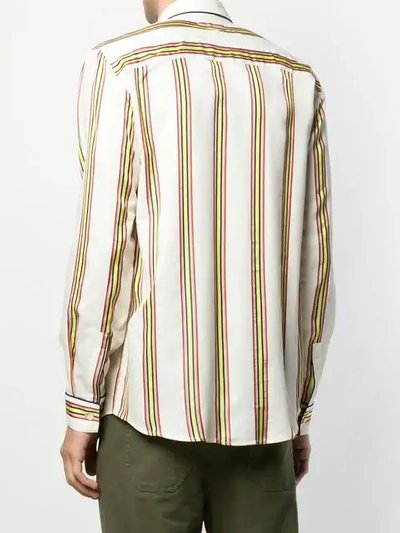 Shop Henrik Vibskov Spyjama Striped Shirt In Neutrals