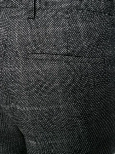 Shop Ann Demeulemeester Herringbone Wool Trousers In Grey