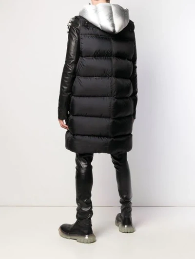 Shop Rick Owens Liner Coat In Black