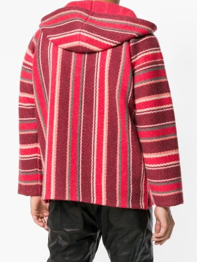 Shop Alanui Patterned Hoodie In Red