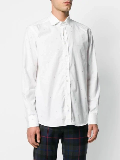 Shop Etro Hemd Mit Kleinem Muster In White