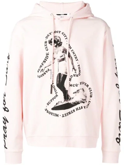 Shop Mcq By Alexander Mcqueen Mcq Alexander Mcqueen Big Hoodie - Pink