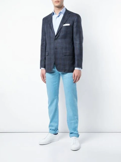 Shop Kiton Slim In Blue