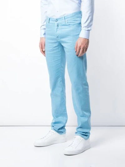 Shop Kiton Slim In Blue