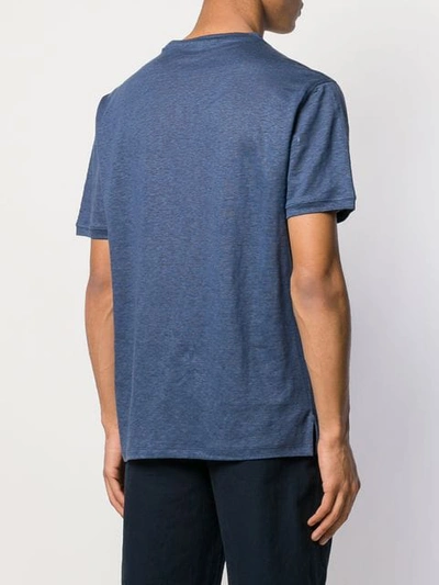 Shop Ermenegildo Zegna Round Neck T-shirt In Blue